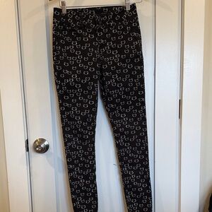Blackheart Cat Print Women's Pants